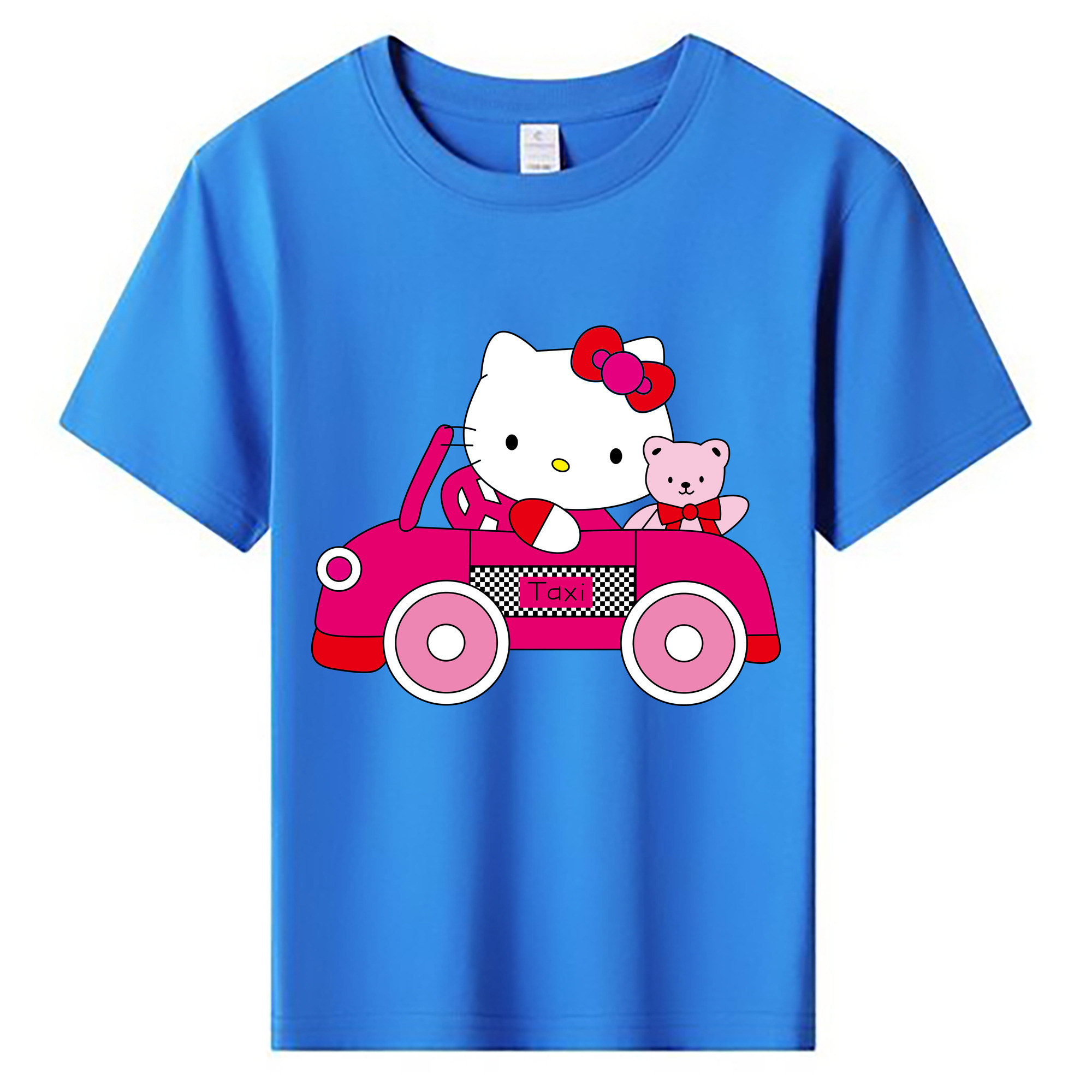 （画像用） Hello Kitty ハローキティ 綿100％キッズTシャツ（フロントプリント）